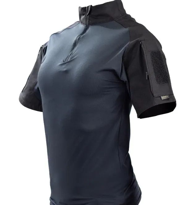 Combat Shirt Preta Feminina Curta