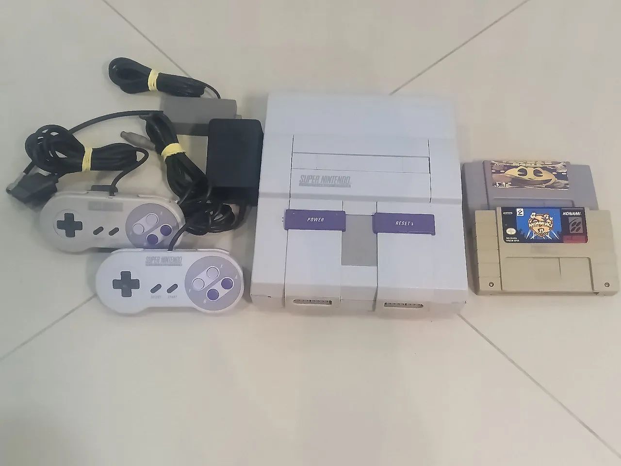 Super Nintendo completo e revisado