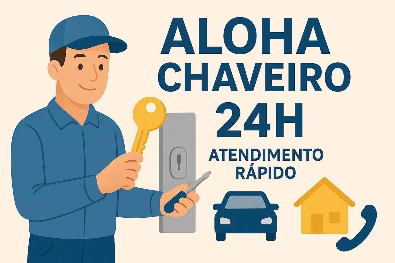 CHAVEIRO 24 HORAS!! PROFISSIONAL ESPECIALIZADO EM PORTAS E AUTOMÓVEIS