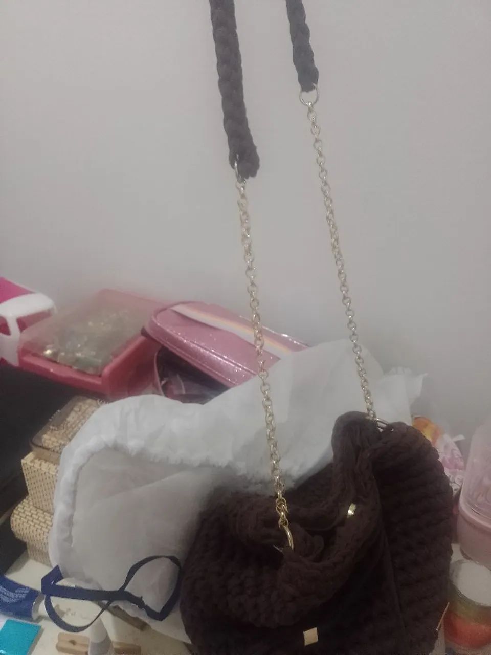 Bolsas crochê Artesanato  - Foto 2