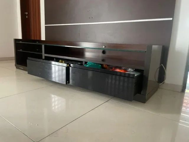 Rack de Madeira Com Vidro  - Foto 2