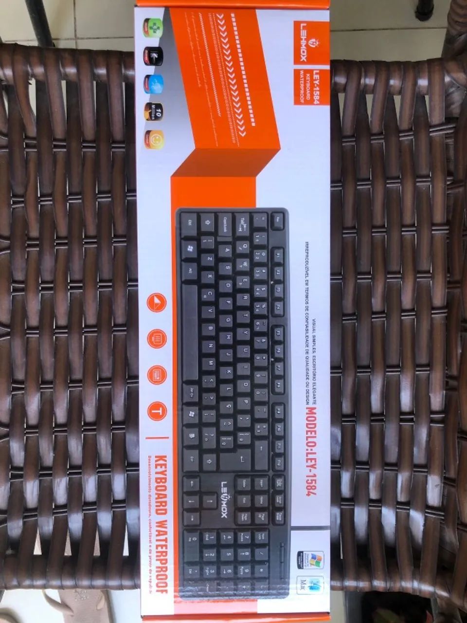 Teclado Com Fio Pra PC e Notebook USB Novo - Garantia - Foto 4