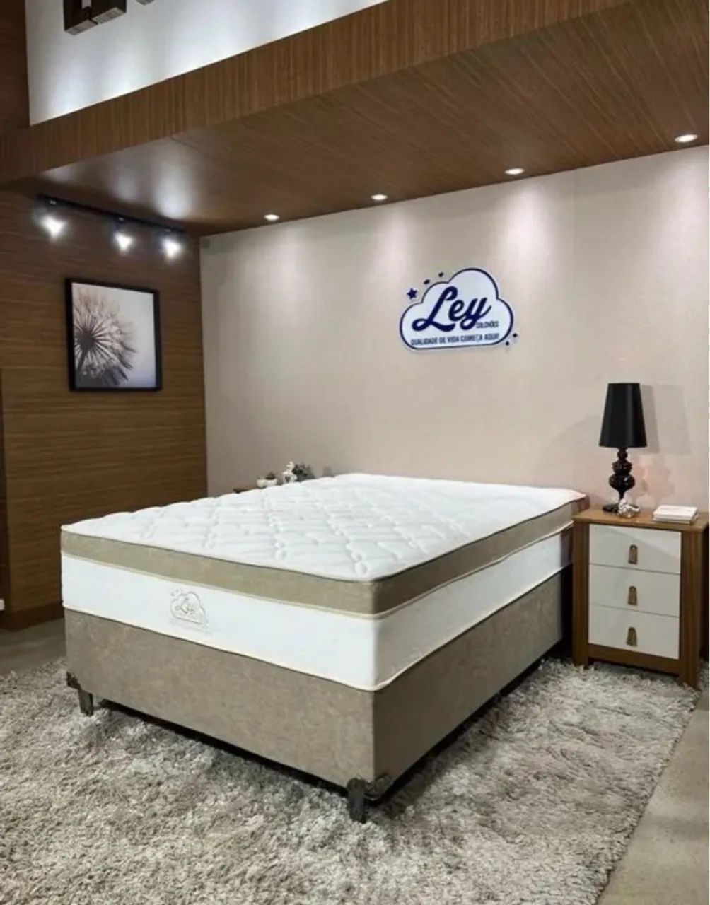 Cama box casal disponível  - Foto 3