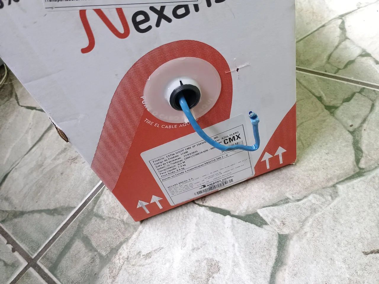 Cabo de rede Nexans Cat 5e 100% cobre - Foto 3