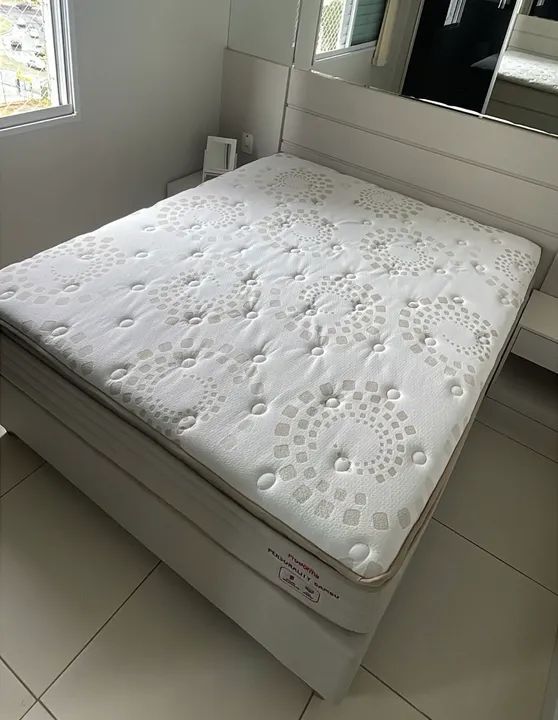 Cama Box Probel Queen - Seminovo - Foto 4
