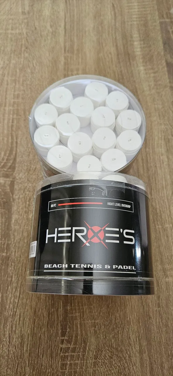 Overgrip de Tênis Heroes branco - Pacote com 10 unidades