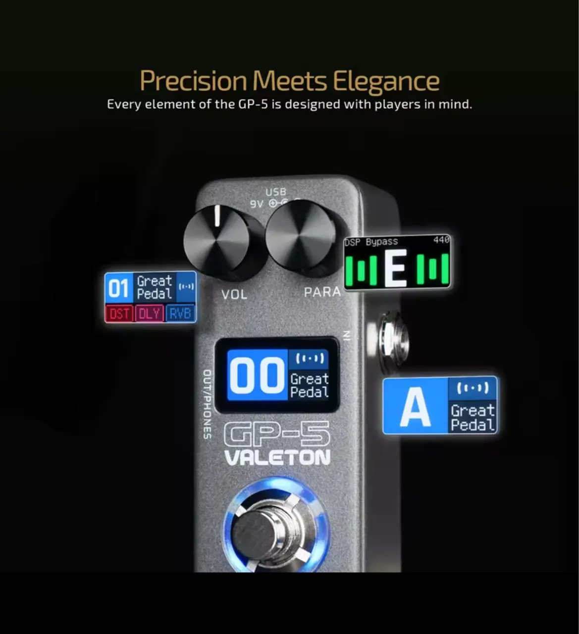 Pedal de Efeito Valeton GP-5 - ENVIO IMEDIATO