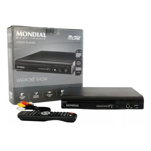 Aparelho de Dvd Player Mondial c/ Karaokê e Função Ripping Usb (Novo na Caixa) - Foto 2
