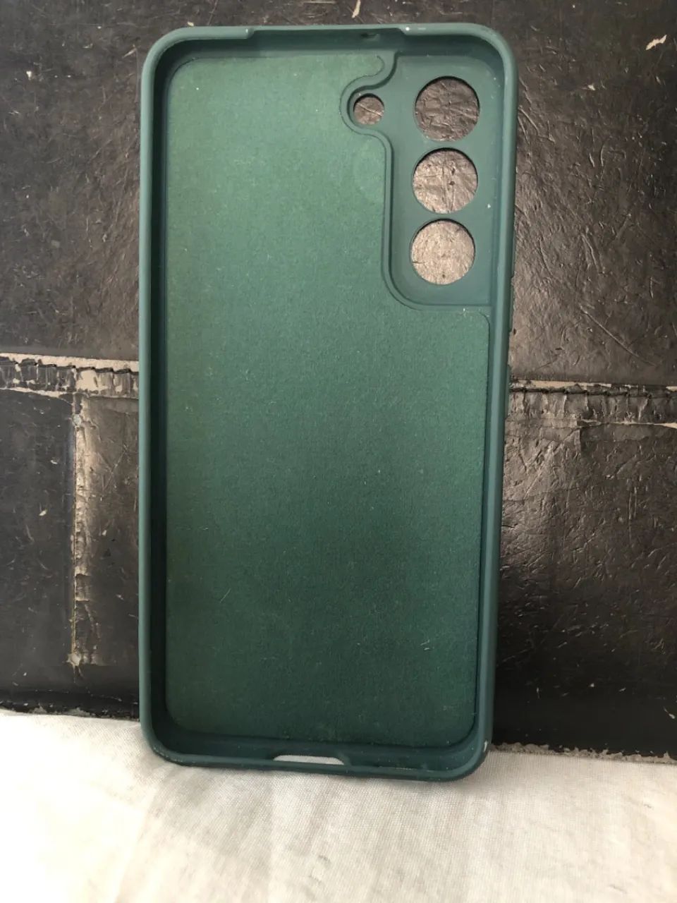 Capa de proteção verde musgo TPU /silicone para Galaxy S22/S22+