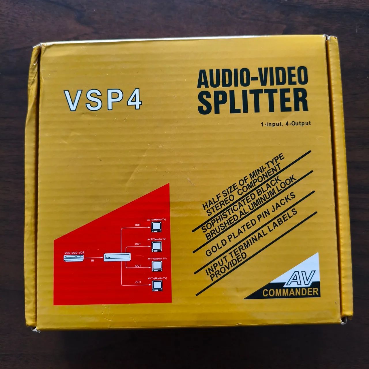 Distribuidor VSP4 Audio-Video Splitter da AV Commander - Foto 5