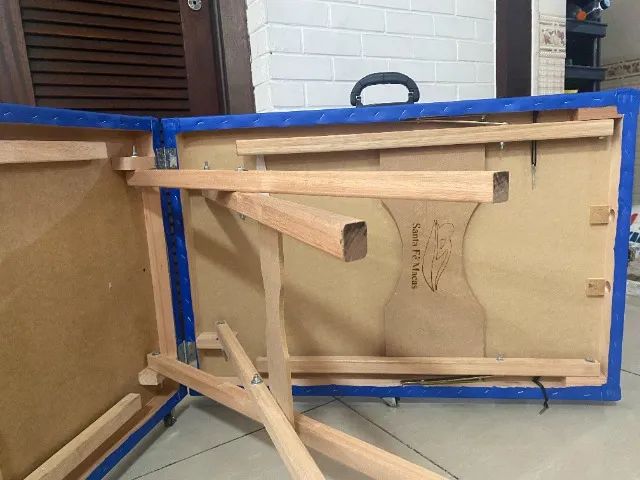 Maca Portátil Madeira 200kg Azul - Foto 5