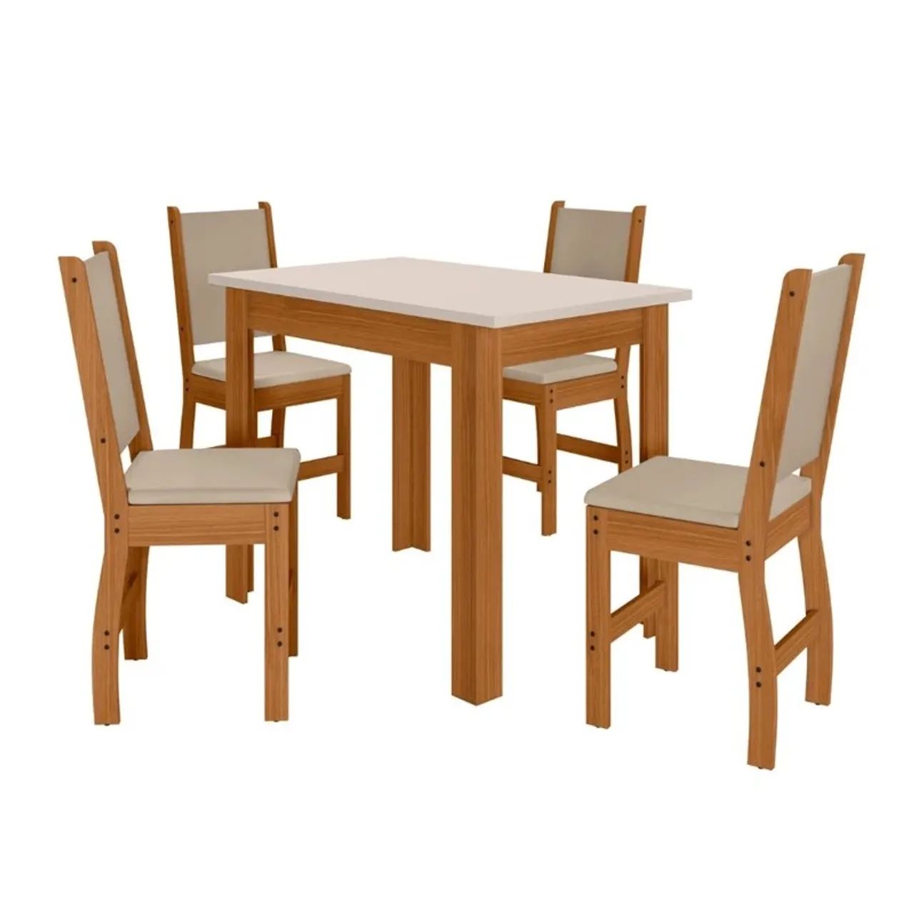 Mesa de Jantar Savana  108x68 com 4 Cadeiras rf86