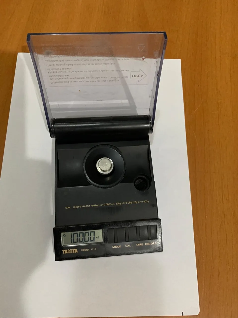 Balança Digital de Precisão Tanita 1210n (20 Gramas, 100ct)