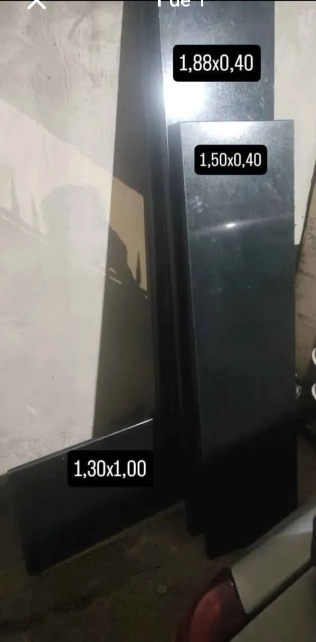 Bancada em L pedra São Gabriel 