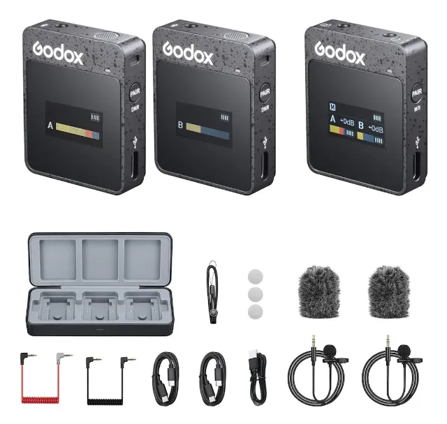 Godox MoveLink M2 Microfone sem fio duplo
