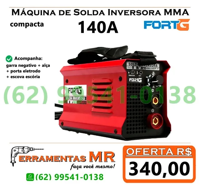 Inversora de solda 140A nova Fort G