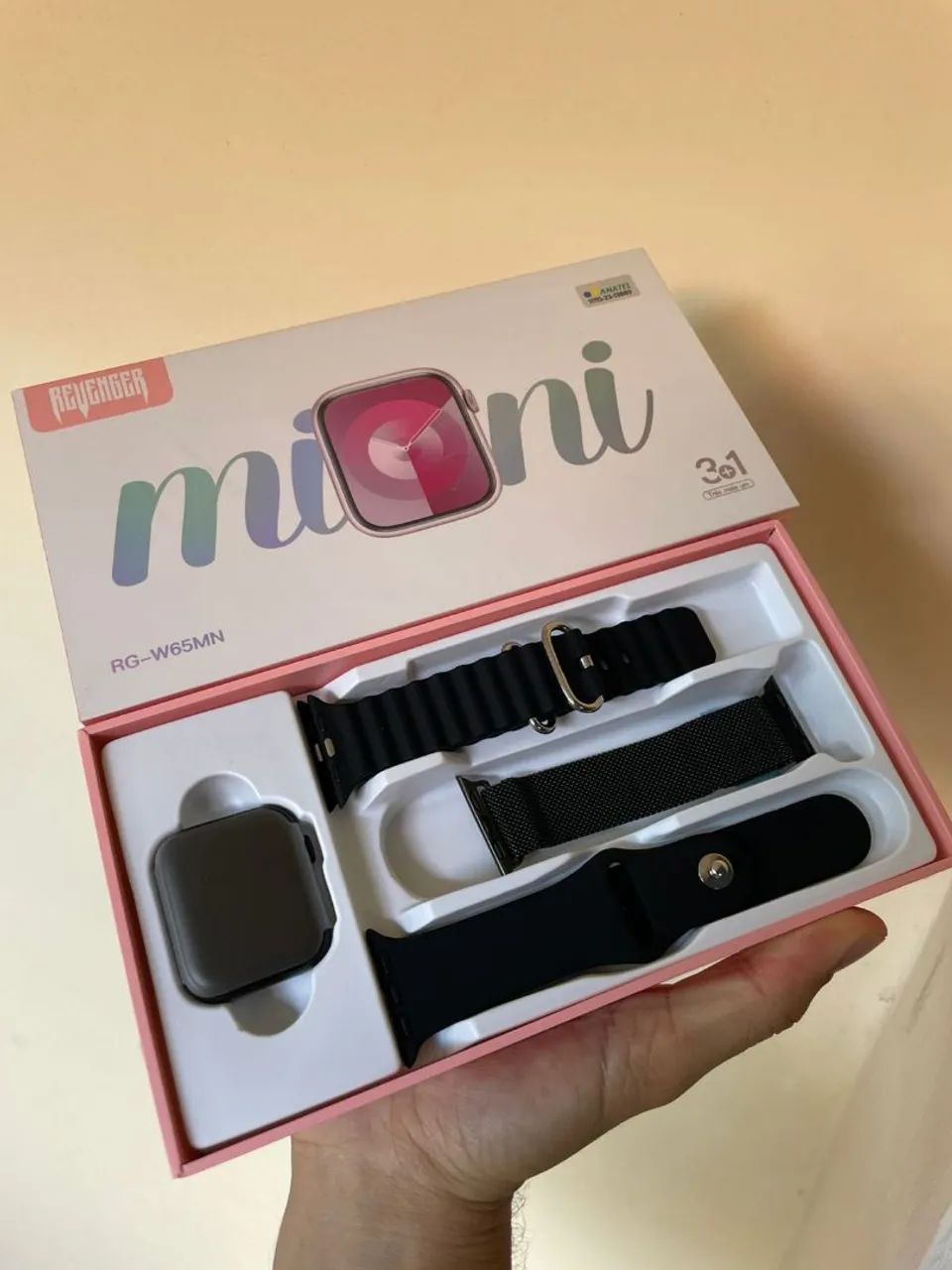 Smartwatch Mini Revenger - 3 pulseiras