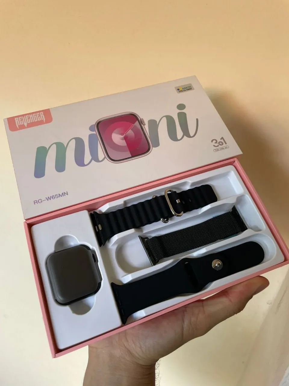 Smartwatch Mini Revenger - 3 pulseiras