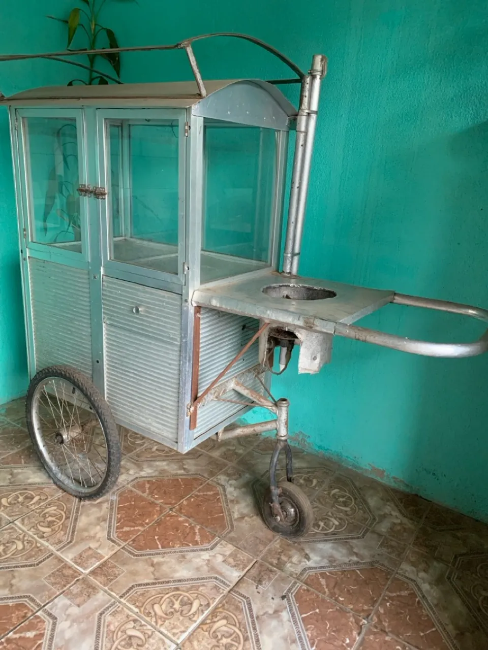 Carrinho de pipoca artesanal