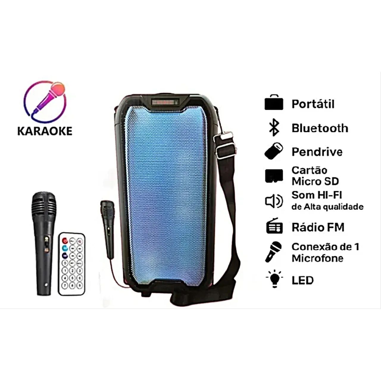Caixa de Som A1-131 bluetooth 20w(Honestidade e Qualidade é na distribuidora JK ) - Foto 2