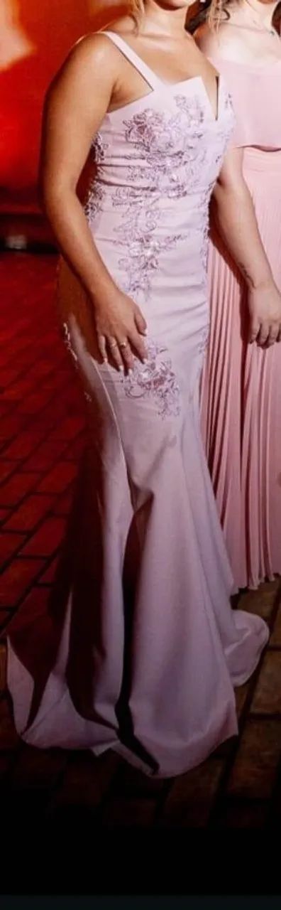 Vestido Rosa Claro Tamanho "P"