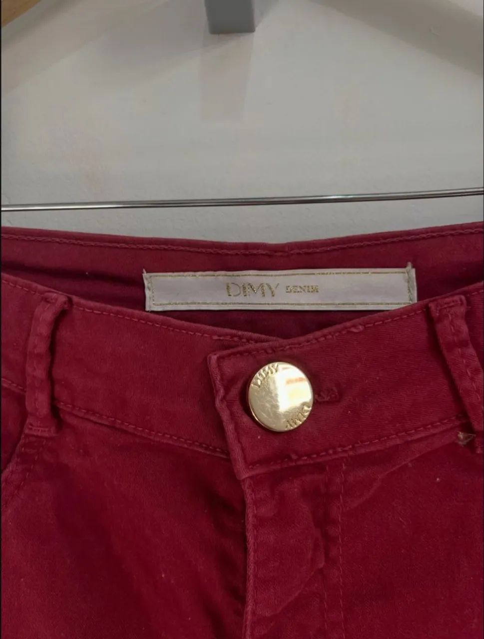 Cakça Jeans Vermelho Vinho TAM 40 - Foto 3