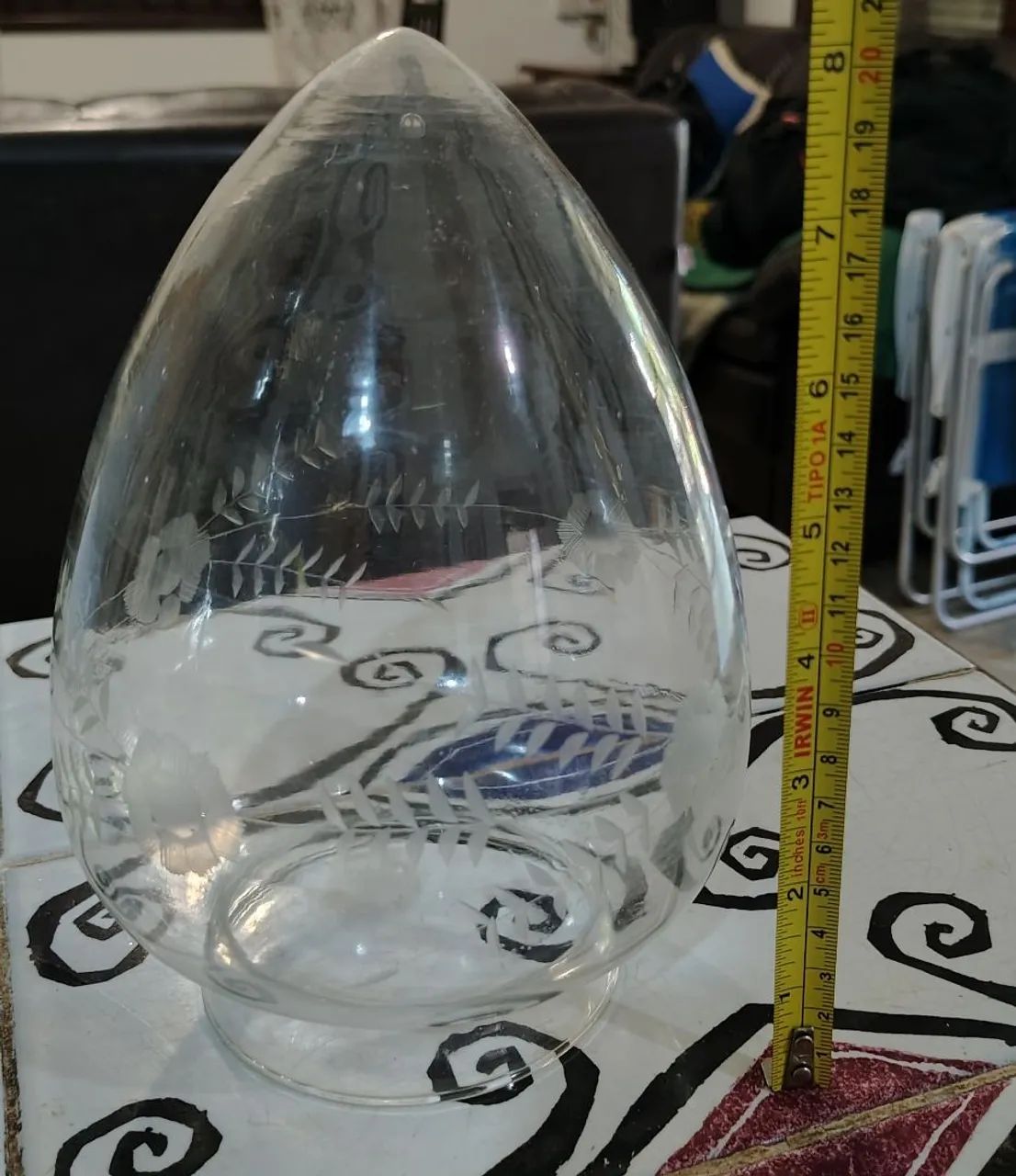 2 Cúpulas de Vidro Antigas elegantes usadas - Foto 4