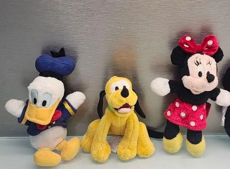 Trio chaveiros Disney Minie, Pluto e Donald