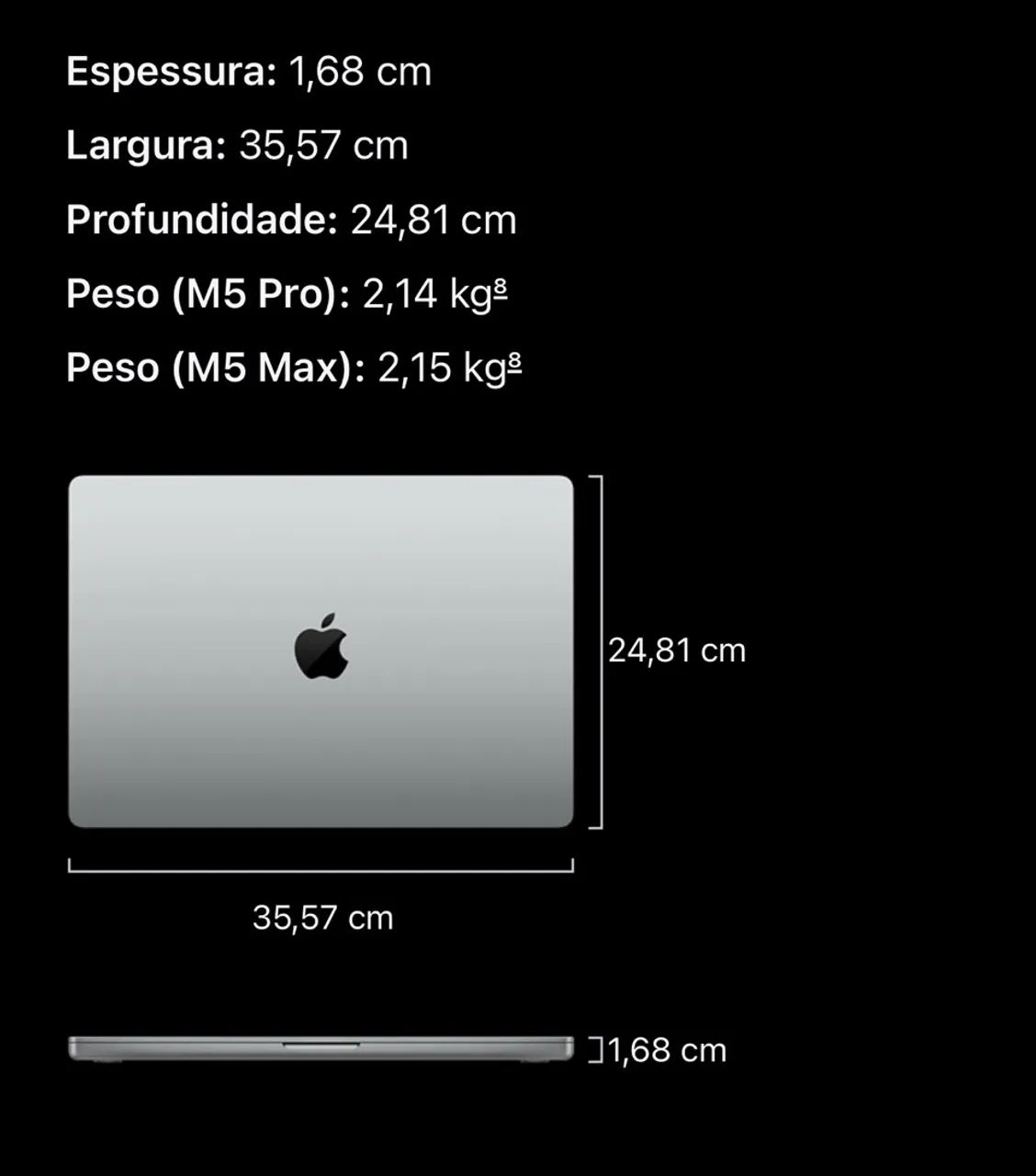 MacBook Pro M5 Max 16? ? 48GB RAM / 2TB SSD ? Space Black - Foto 3
