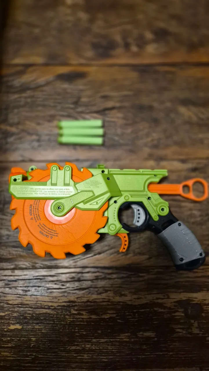 Pistola Nerf Zombie Strike Crosscut + 03 dardos originais