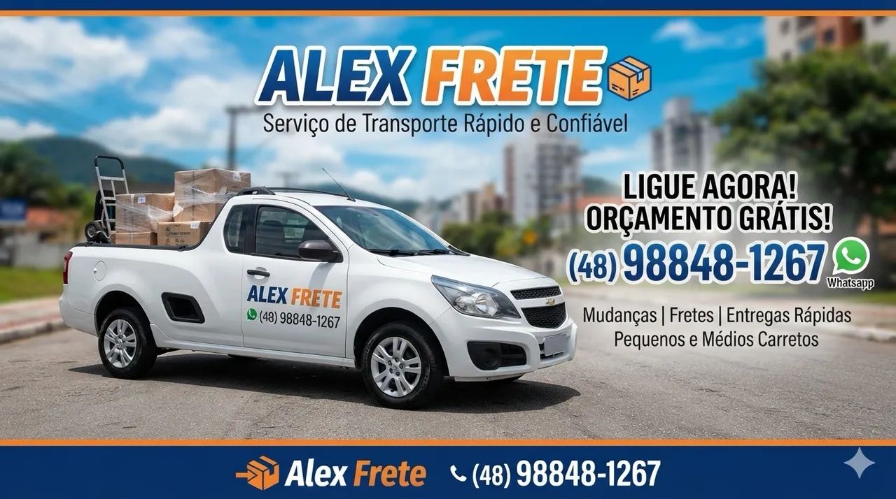 Faço frete pequenas mudanças *