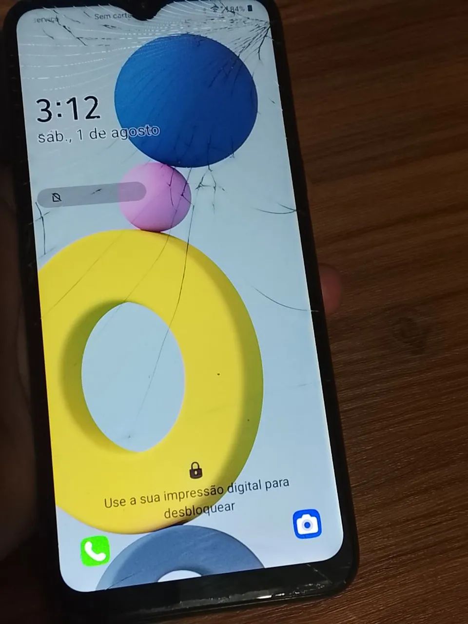 LG K41S funcionando com tela quebrada - Foto 3