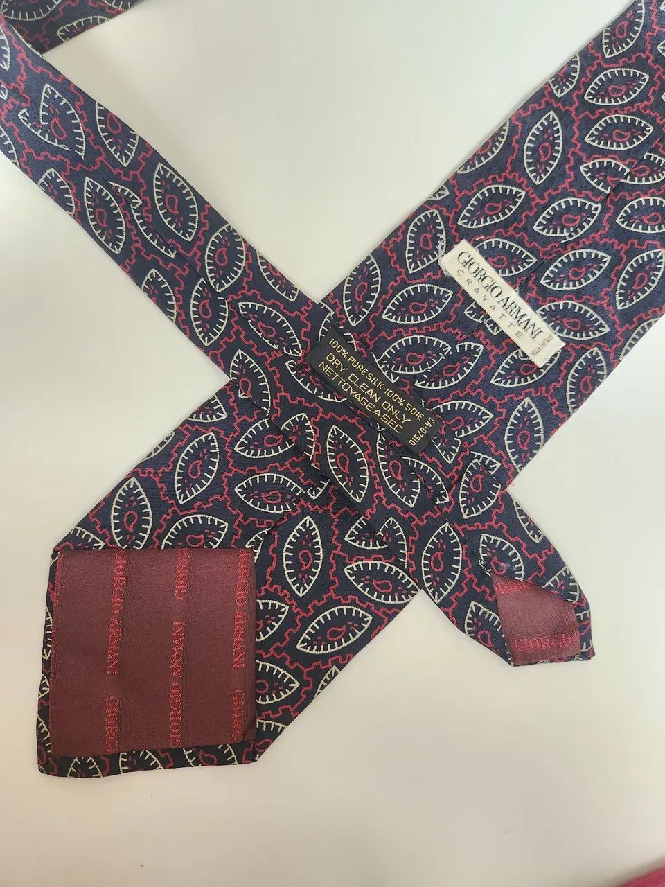 Gravata vintage giorgio armani de seda - Foto 3