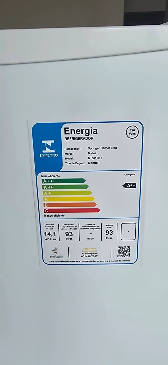Frigobar Midea MUITO NOVO - Foto 2