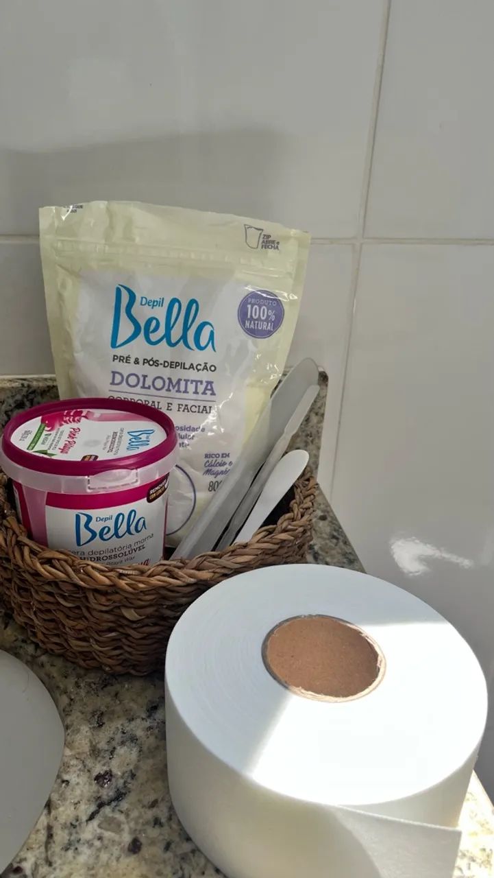 Kit depilação hidrossolúvel 