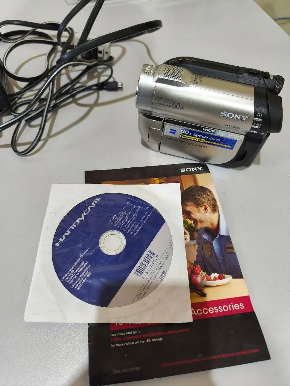 Filmadora Sony antiga Mini disc zoom 60x - Câmeras e Filmadoras