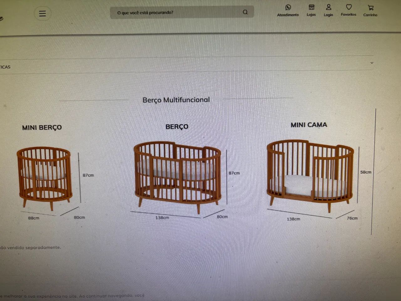 Berço Oval Slim 4 em 1 em madeira  - Foto 6