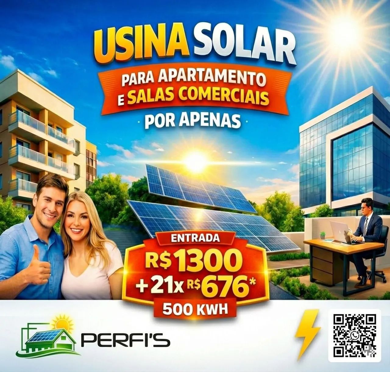 Usina Solar 500kwh
