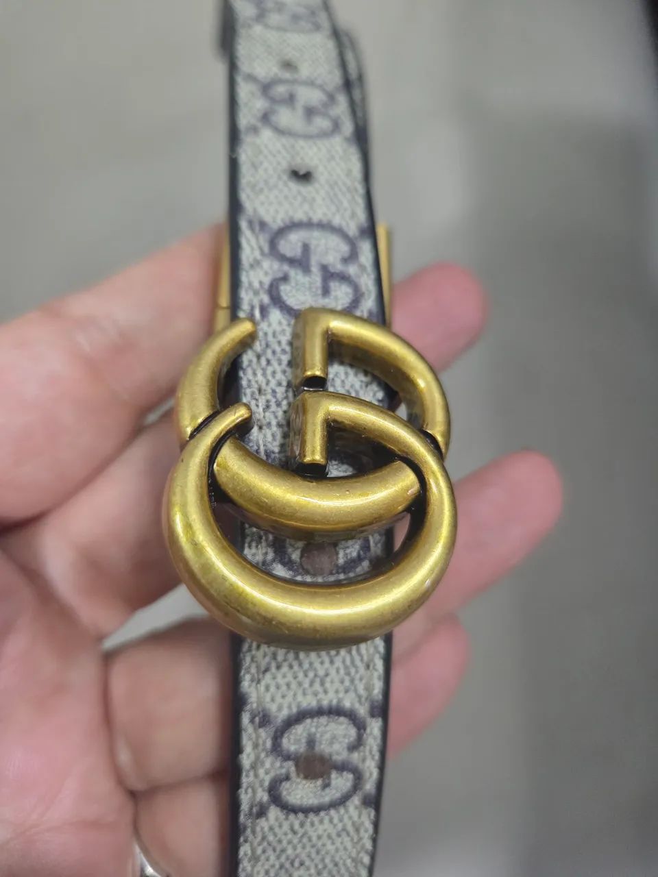 Cinto Gucci Monogram GG Marmont  - Foto 3