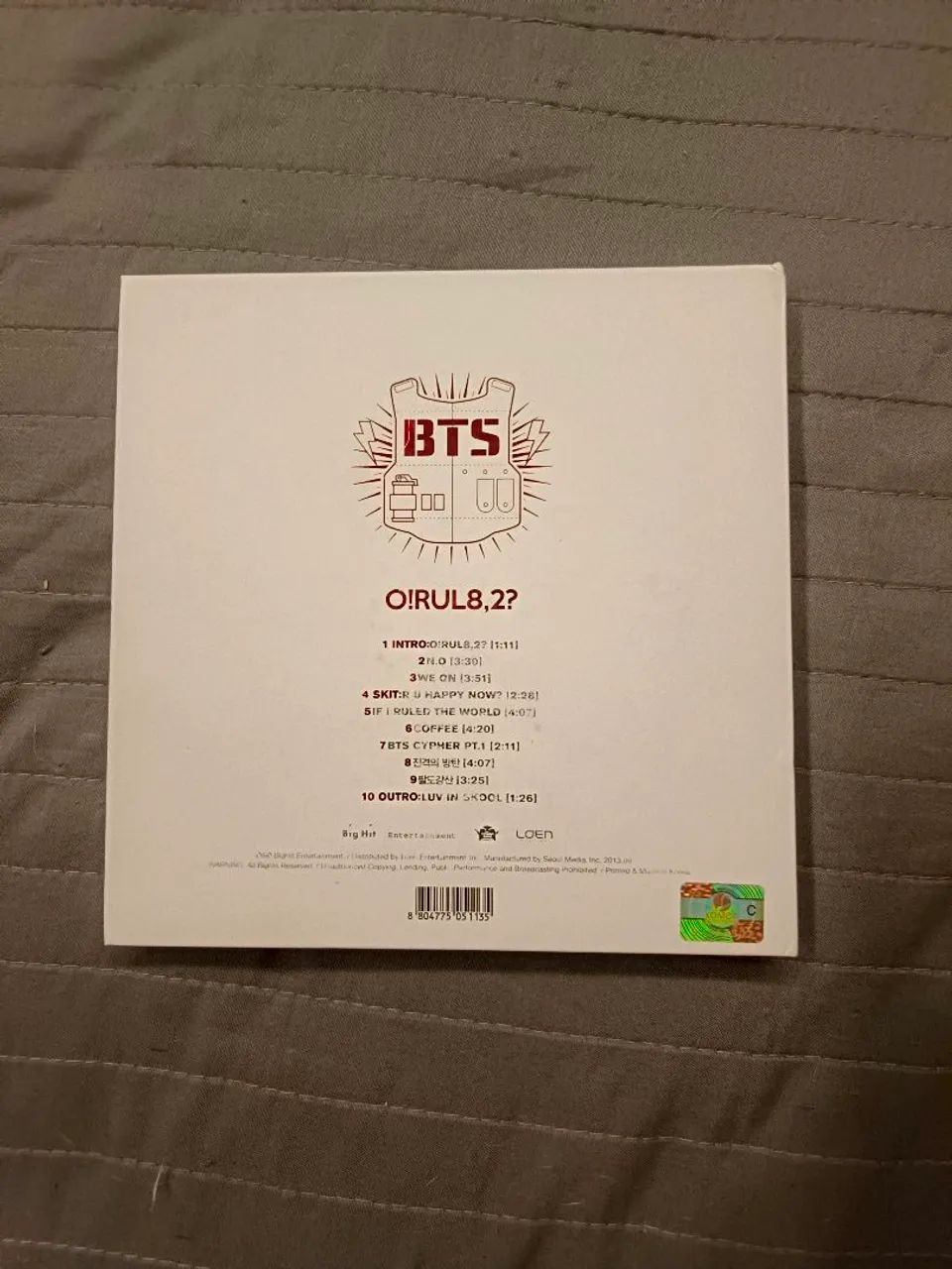 ÁLBUM BTS O!RUL8,2? COM PHOTOCARD ORIGINAL - Foto 2