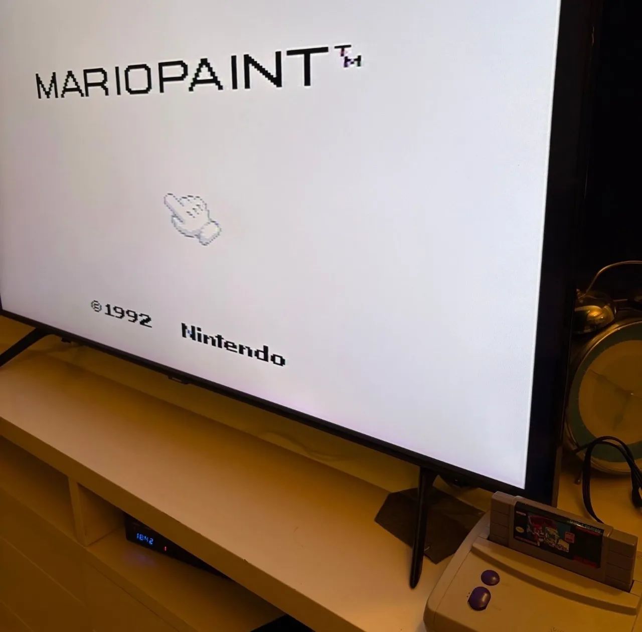 Jogo mario paint com mouse super nintendo snes - Foto 3