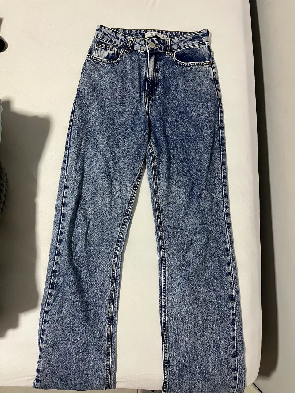Calça Jeans Reta Usada