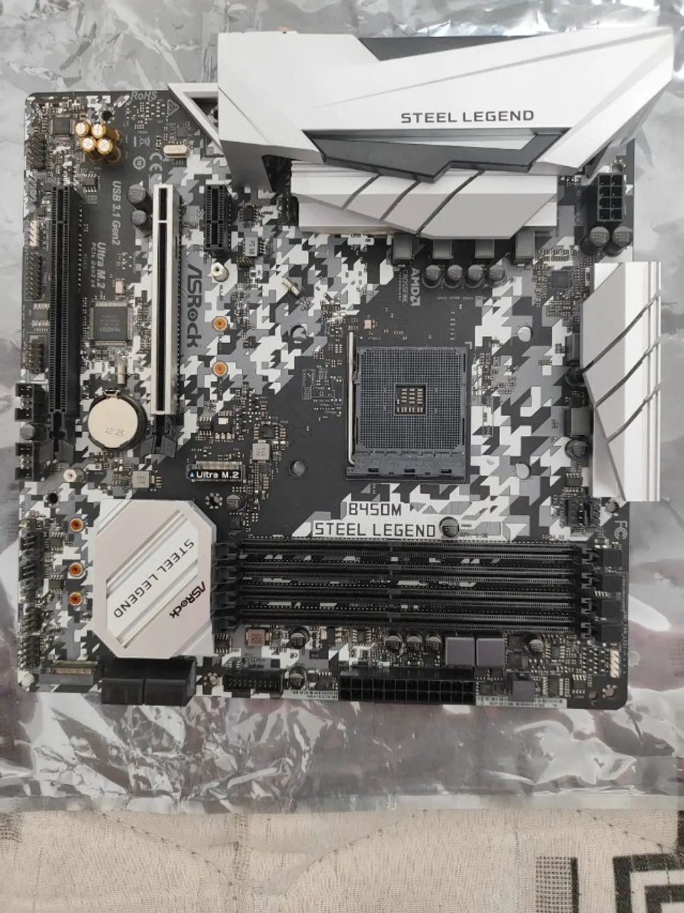 Placa Mãe AsRock B450M Steel Legend - Foto 4