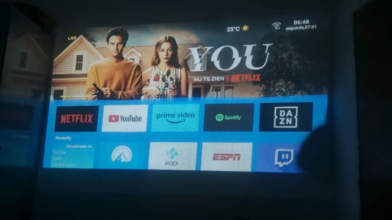 Projetor top 4k com unitv vitalicio - Foto 5