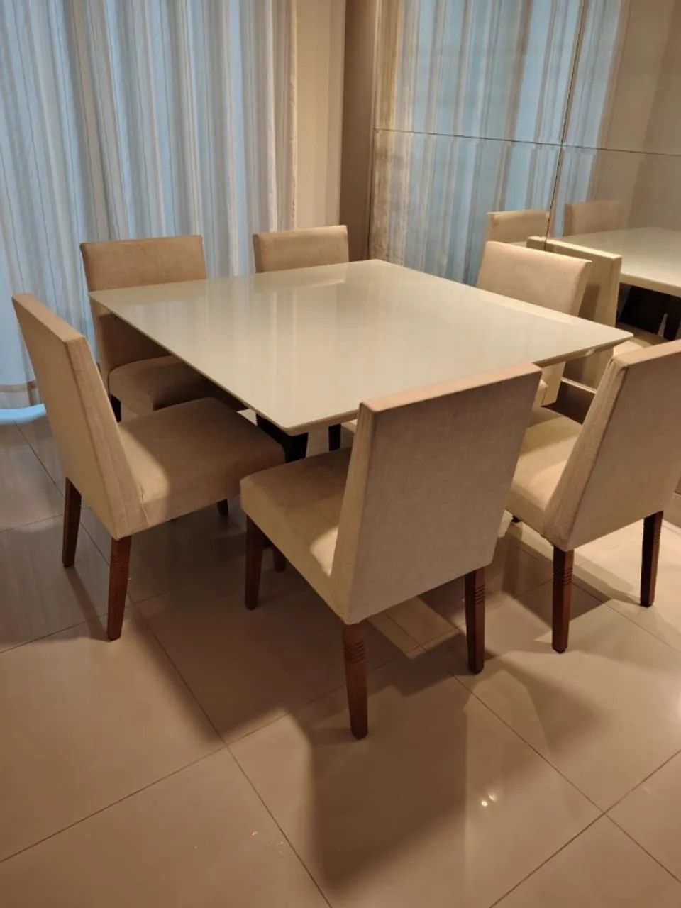 Mesa de jantar 6 lugares quadrada - Foto 4