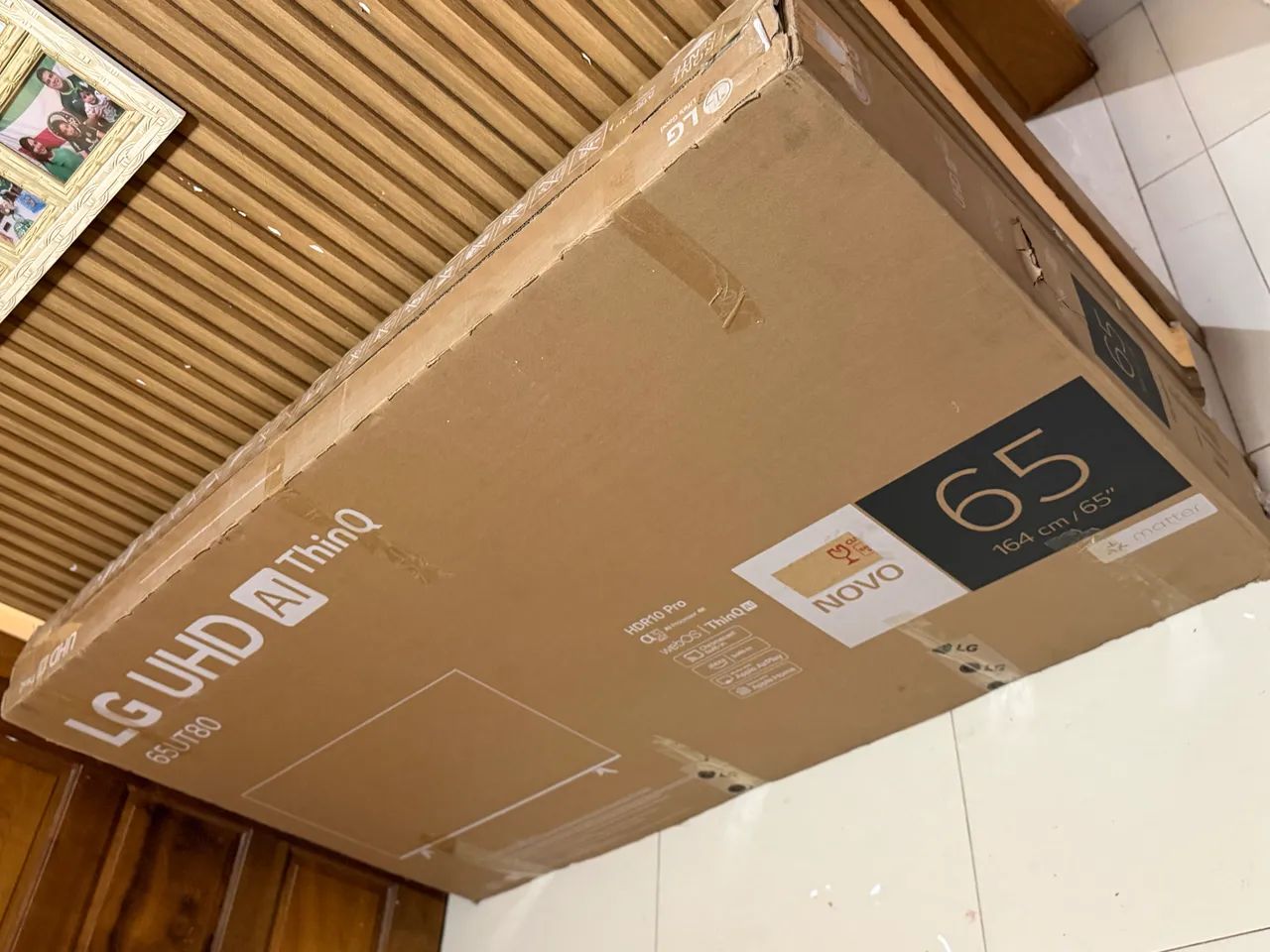 Tv smart 65 polegadas LG ultra 4k na caixa zera com vídeo game integrado 