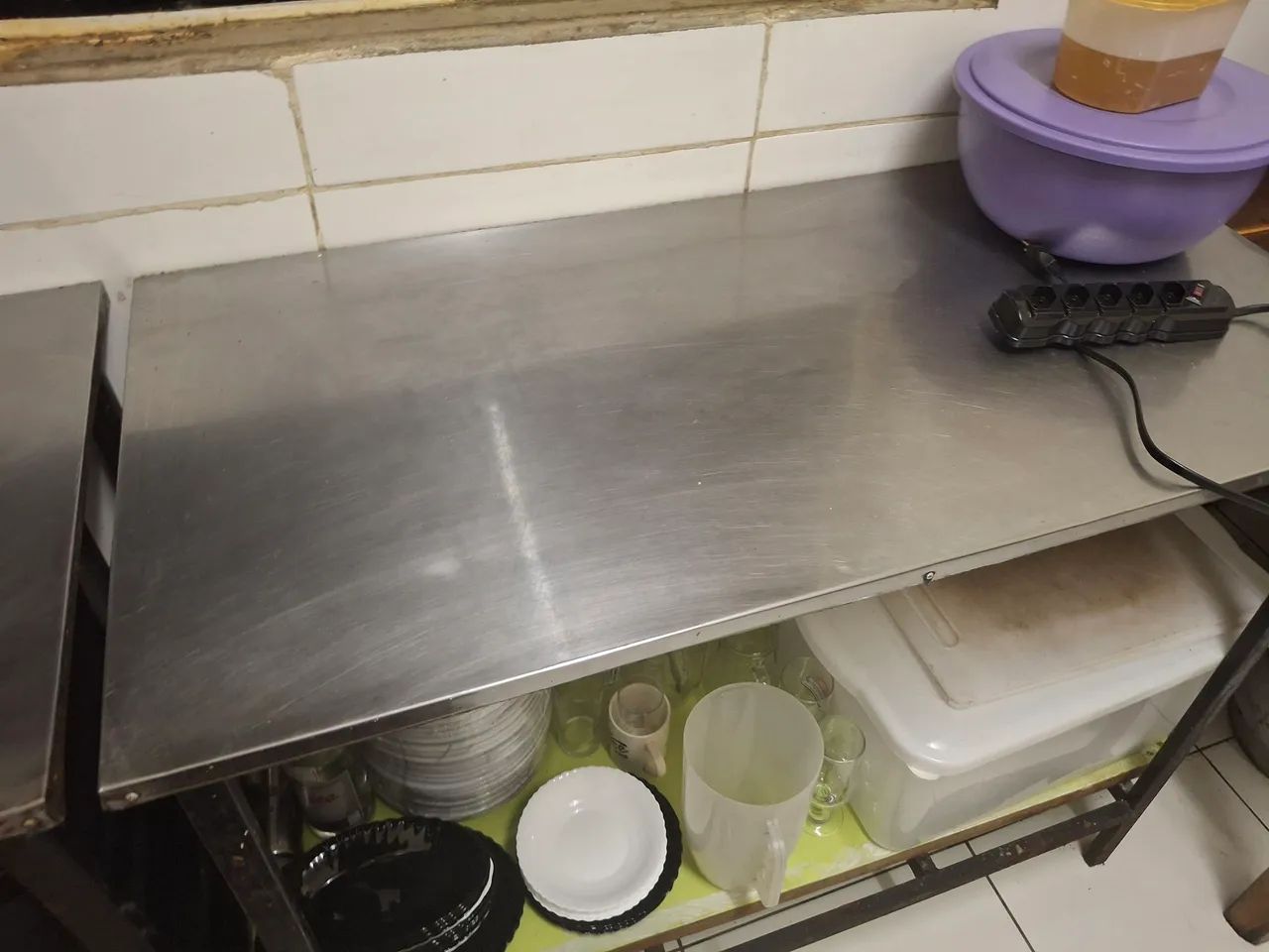 Vendo Bancada de inox