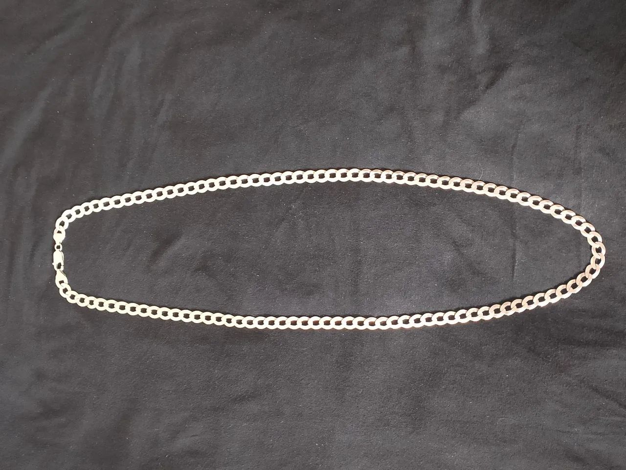 Corrente de prata 9mm 85cm!! Aceito cartão.. - Foto 3