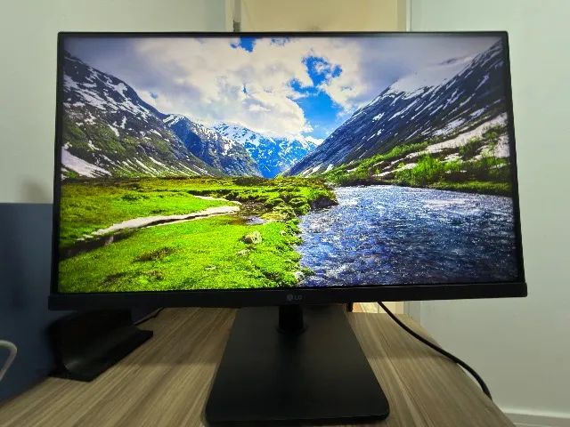 Monitor LG 24" 100hz 24MS500-B - Seminovo, Completo e Funcionando Perfeitamente