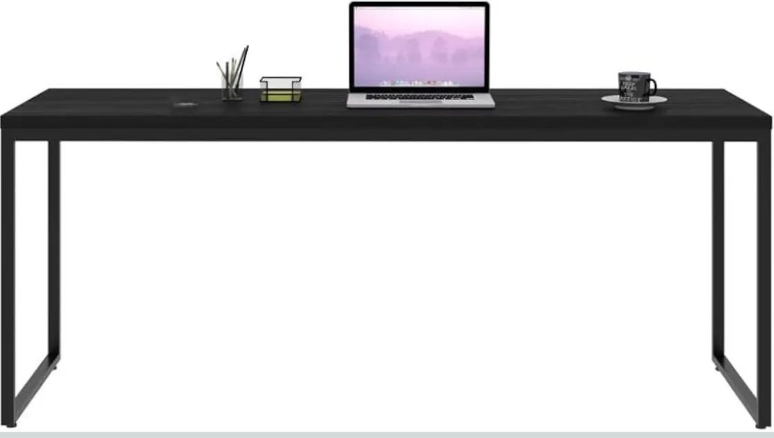 Mesa Dynamica Diretor Compace 180x60x75cm Preta - Nova - Foto 3